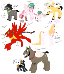 Size: 1297x1488 | Tagged: safe, artist:nire-chan, basil hawkins, capone bege, jewelry bonney, one piece, ponified, scratchmen apoo, trafalgar d. water law, urouge, x drake