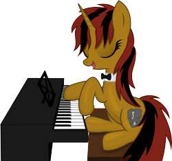 Size: 4034x3762 | Tagged: safe, artist:farminilla, oc, oc only, piano, solo