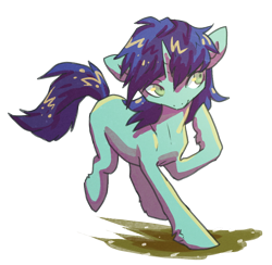 Size: 950x929 | Tagged: safe, artist:koviry, oc, oc only, pony, unicorn, anime, solo