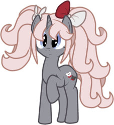 Size: 394x433 | Tagged: safe, crossover, danganronpa, junko enoshima, mukuro ikusaba, ponified