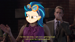 Size: 960x540 | Tagged: safe, edit, edited screencap, screencap, indigo zap, lightning dust, equestria girls, friendship games, cut and paste, how i met your mother, subtitles