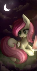 Size: 1070x2048 | Tagged: safe, artist:riddlekay, derpibooru import, roseluck, brush, solo