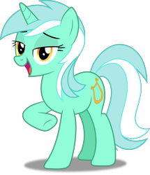 Size: 4309x5000 | Tagged: safe, artist:dashiesparkle, lyra heartstrings, pony, unicorn, slice of life (episode), absurd resolution, background pony, female, lidded eyes, looking at you, mare, open mouth, raised hoof, simple background, smiling, solo, standing, transparent background, vector