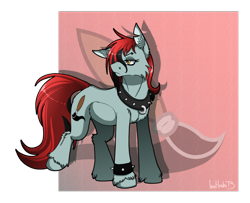 Size: 1024x832 | Tagged: safe, artist:inuhoshi-to-darkpen, oc, oc only, oc:darkpen, solo, unshorn fetlocks