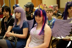 Size: 683x455 | Tagged: safe, maud pie, twilight sparkle, twilight sparkle (alicorn), alicorn, human, cosplay, irl, irl human, photo