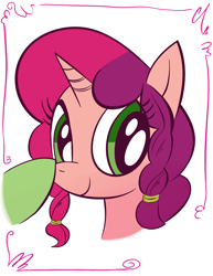 Size: 1273x1648 | Tagged: safe, artist:andypriceart, artist:rustydooks, oc, oc only, oc:marker pony, pony, boop, bust, colored, disembodied hoof, mlpg, portrait, solo