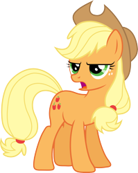 Size: 6603x8295 | Tagged: safe, artist:djdavid98, artist:uxyd, derpibooru import, applejack, earth pony, pony, the super speedy cider squeezy 6000, .ai available, absurd resolution, hat, open mouth, simple background, solo, transparent background, vector