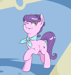 Size: 920x975 | Tagged: safe, artist:yeendip, suri polomare, earth pony, pony, female, mare, raised hoof, solo