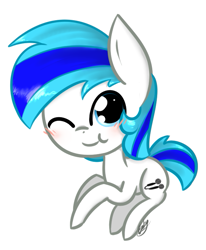 Size: 583x706 | Tagged: safe, artist:lilliesinthegarden, oc, oc only, oc:duet, pony, chibi, headphones, male, solo, stallion