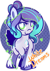 Size: 700x1002 | Tagged: safe, artist:xwhitedreamsx, oc, oc only, oc:dreamscape, deer pony, original species, heart eyes, simple background, solo, transparent background, wingding eyes