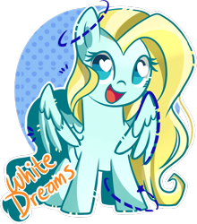 Size: 700x794 | Tagged: safe, artist:xwhitedreamsx, oc, oc only, oc:golden dust, pegasus, pony, heart eyes, simple background, smiling, solo, transparent background, wingding eyes