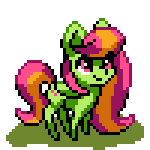 Size: 150x150 | Tagged: safe, artist:pix3m, oc, oc only, oc:tulipa, pegasus, pony, animated, cute, daaaaaaaaaaaw, daydream, eyes closed, flower, heart, horses doing horse things, ocbetes, pawing, pawing the ground, pixel art, raised hoof, smelling, smiling, sniffing, solo, sprite, thought bubble, walking