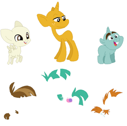 Size: 733x731 | Tagged: safe, artist:selenaede, featherweight, snails, snips, pegasus, pony, unicorn, background pony, colt