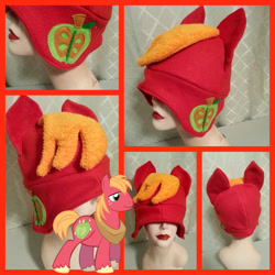 Size: 900x900 | Tagged: safe, artist:catzilerella, big macintosh, earth pony, pony, craft, cutie mark, hat, male, stallion