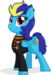 Size: 1737x2557 | Tagged: safe, artist:furrgroup, oc, oc only, oc:blue angel, clothes, cute, soldier, uniform