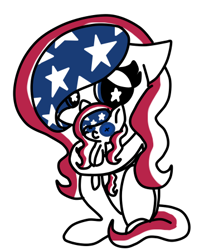 Size: 375x448 | Tagged: safe, oc, oc only, nation ponies, plushie, solo, united states