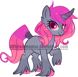 Size: 1000x982 | Tagged: safe, artist:xwhitedreamsx, oc, oc only, adoptable, obtrusive watermark, simple background, solo, transparent background, watermark