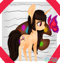 Size: 663x698 | Tagged: safe, artist:xbinx, oc, oc only, oc:spring beauty, alicorn, pony, alicorn oc