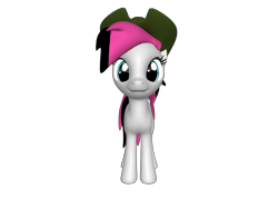 Size: 1200x900 | Tagged: safe, oc, oc only, oc:ember frost, earth pony, pony, 3d, female, hat, looking at you, mare, ponylumen, solo