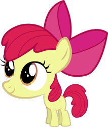 Size: 457x537 | Tagged: safe, artist:intrapulation, apple bloom, apulblom, big head, impossibly large head, simple background, transparent background, vector, wat