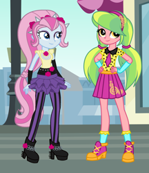 Size: 2704x3136 | Tagged: safe, artist:3d4d, lemon zest, violet blurr, equestria girls, alternate universe