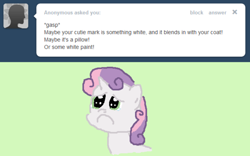 Size: 500x311 | Tagged: safe, sweetie belle, ask, ask sweetie belle, solo, tumblr