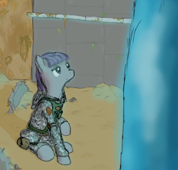 Size: 900x859 | Tagged: safe, artist:metropony, maud pie, crossover, s.t.a.l.k.e.r., the monolith, the wish granter, wish granter