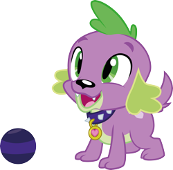 Size: 5265x5179 | Tagged: safe, artist:owlisun, spike, dog, equestria girls, absurd resolution, ball, simple background, solo, spike the dog, transparent background, vector