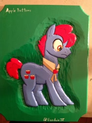 Size: 1024x1371 | Tagged: safe, artist:spikefiremane, apple split, apple family member, craft, irl, photo, solo, woodwork