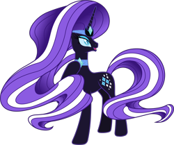 Size: 10370x8650 | Tagged: safe, artist:90sigma, nightmare rarity, absurd resolution, raised hoof, simple background, solo, transparent background, vector