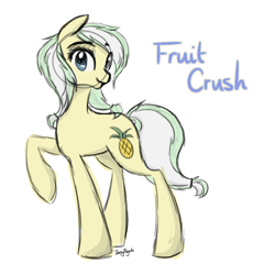 Size: 2000x2000 | Tagged: safe, artist:baa-chan01, oc, oc only, oc:fruit crush, earth pony, earth pony oc