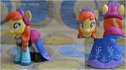 Size: 800x440 | Tagged: safe, artist:antych, anna, brushable, custom, frozen (movie), irl, photo, ponified, solo, toy