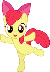 Size: 10000x14229 | Tagged: dead source, safe, artist:claritea, apple bloom, absurd resolution, adorabloom, bipedal, cute, simple background, solo, transparent background, vector