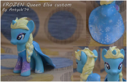 Size: 800x516 | Tagged: safe, artist:antych, brushable, custom, elsa, frozen (movie), irl, photo, ponified, solo, toy