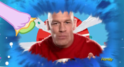 Size: 627x341 | Tagged: safe, make new friends but keep discord, discord's portal, exploitable meme, john cena, meme, portal, wwe