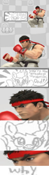 Size: 455x1624 | Tagged: safe, scootaloo, oc, capcom, implied father and daughter, implied interspecies, miiverse, nintendo, ryu, super smash bros., super smash bros. 4, why