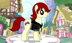 Size: 644x391 | Tagged: safe, oc, oc only, pony creator, clothes, hoodie, solo, unnamed oc