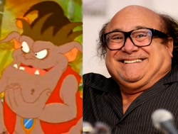 Size: 1024x774 | Tagged: safe, g1, my little pony: the movie (g1), danny devito, grundle, grundle king, voice actor