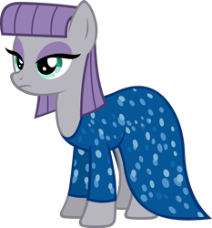 Size: 2794x3000 | Tagged: safe, artist:doctor-g, maud pie, make new friends but keep discord, clothes, dress, gala dress, simple background, solo, transparent background, vector