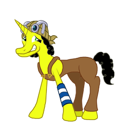 Size: 1000x1000 | Tagged: safe, artist:moheart7, one piece, ponified, solo, usopp