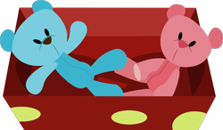 Size: 1629x953 | Tagged: safe, artist:thatusualguy06, a flurry of emotions, .svg available, box, no pony, simple background, teddy bear, transparent background, vector