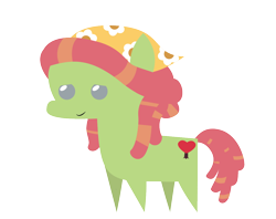 Size: 1192x942 | Tagged: safe, artist:liracrown, tree hugger, make new friends but keep discord, bandana, pointy ponies, simple background, solo, transparent background