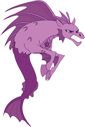 Size: 5000x7463 | Tagged: safe, artist:nano23823, aria blaze, hippocampus, merpony, siren, equestria girls, rainbow rocks, .svg available, absurd resolution, angry, simple background, solo, transparent background, true form, vector