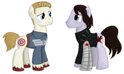 Size: 1599x957 | Tagged: safe, artist:qemma, derpibooru import, captain america, marvel, ponified