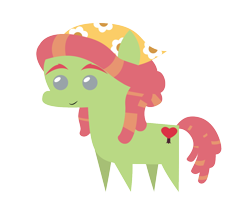 Size: 1192x942 | Tagged: safe, artist:liracrown, tree hugger, make new friends but keep discord, bandana, eyebrows, pointy ponies, simple background, solo, transparent background