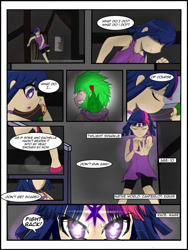 Size: 1024x1365 | Tagged: safe, artist:thespiritshift, human, comic, humanized, kingdom hearts, magic, manga, manga style