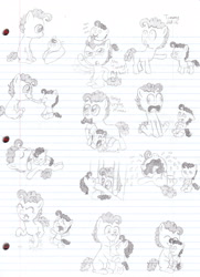 Size: 2379x3287 | Tagged: safe, artist:crazynutbob, cheese sandwich, oc, oc:tomato sandwich, :o, :p, :t, annoyed, baby, boop, brothers, colt, crib, crying, cute, derp, eyes closed, floppy ears, foal, frown, hug, male, mouth hold, nom, nose wrinkle, on back, open mouth, party horn, pointing, prone, raised hoof, raised leg, scared, sketch dump, sleeping, smiling, stomping, tail, tail pull, toddler, tongue out, unamused, wavy mouth, wide eyes, younger