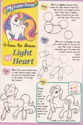 Size: 677x1019 | Tagged: safe, light heart, g2, how to draw, photo, rump design, solo