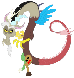 Size: 869x919 | Tagged: safe, discord, draconequus, cutie mark, male, simple background, solo, transparent background