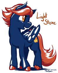 Size: 552x700 | Tagged: safe, artist:taritoons, oc, oc only, oc:light stone, liechtenstein, nation ponies, ponified, solo